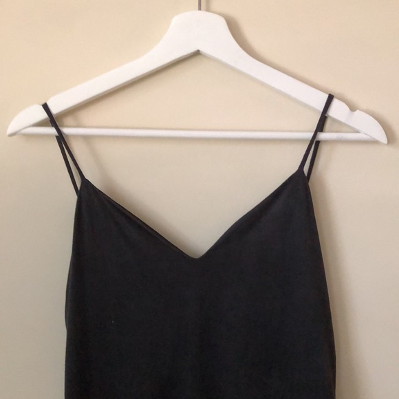 MIDI Suede Style Slip Dress, Medium, Navy - Picture 3 of 4